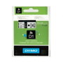 Dymo Cinta D1 24mm x 7m Negro sobre Blanco